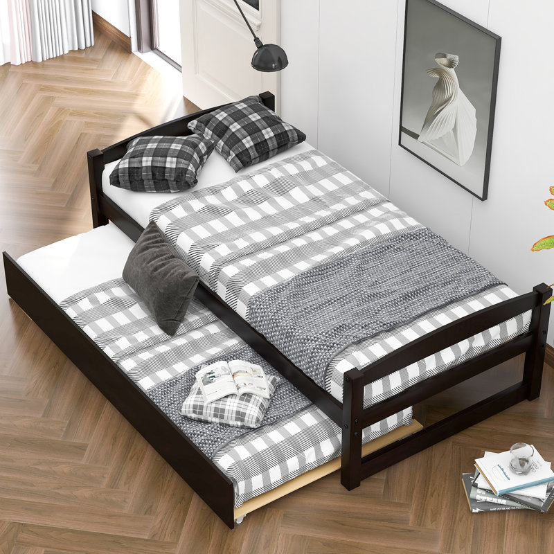 Harriet Bee Vosgan Solid Wood Daybed with Trundle & Reviews Wayfair